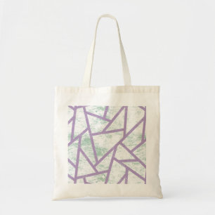 Lavender och blek grönt mosaic mönster tygkasse