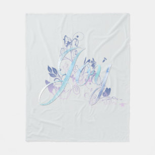 Lavender och Blue Joy Fleecefilt