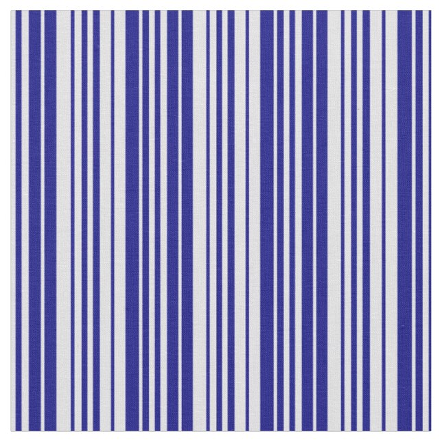 Lavender och Blue Stripe/LINDA Mönster Tyg (Närbild)