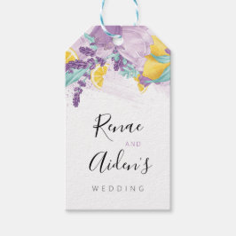 Lavender och citronfavärde, kökstek märkre presentetikett