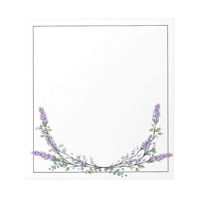 Lavender och Eucalyptus Anteckningsblock (Framsida)