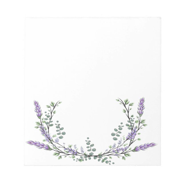 Lavender och Eucalyptus Anteckningsblock (Framsida)
