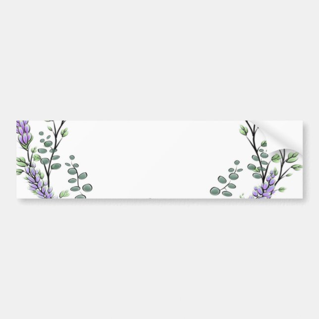 Lavender och Eucalyptus Bildekal (Framsidan)
