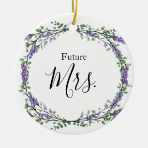 Lavender och Eucalyptus Future Mrs. Julgransprydnad Keramik