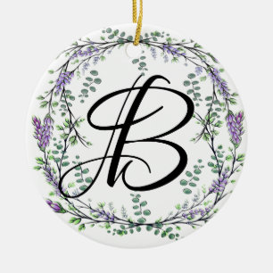 Lavender och Eucalyptus Julgransprydnad Keramik