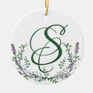 Lavender och Eucalyptus Julgransprydnad Keramik