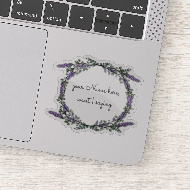 Lavender och Eucalyptus Klistermärken (Detalj)