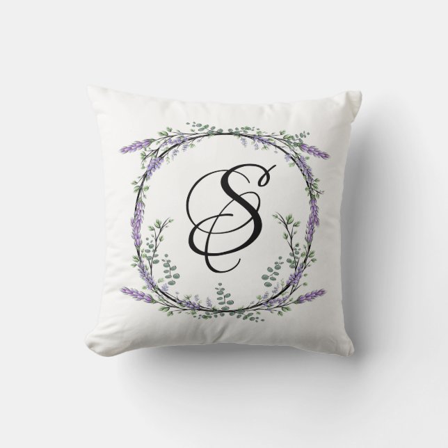 Lavender och Eucalyptus Kudde (Framsida)