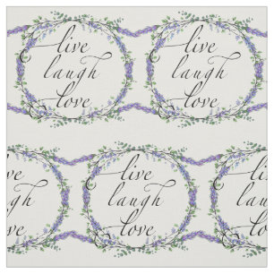Lavender och Eucalyptus Live Laugh Kärlek Tyg