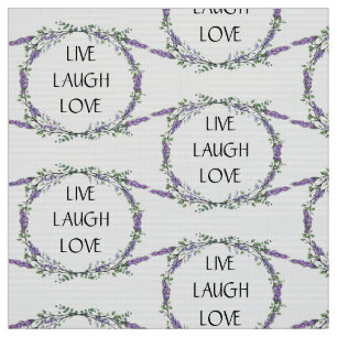 Lavender och Eucalyptus Live Laugh Kärlek Tyg