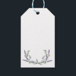 Lavender och Eucalyptus Presentetikett<br><div class="desc">En elegant- och vintage som innehåller eukalyptus och lavender som är målade i romantiska vattenfärger.</div>