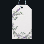 Lavender och Eucalyptus Presentetikett<br><div class="desc">En elegant- och vintage som innehåller eukalyptus och lavender som är målade i romantiska vattenfärger.</div>