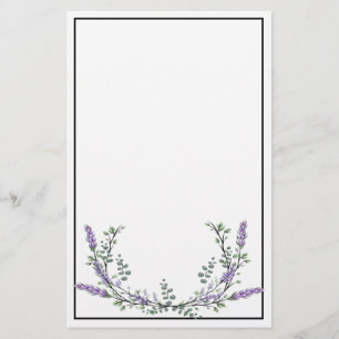 Lavender och Eucalyptus Stationery Brevpapper
