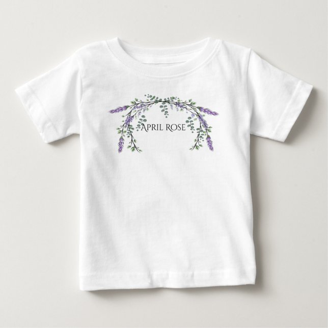 Lavender och Eucalyptus Tee Shirt (Framsida)