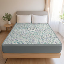 Lavender och Grönt Löv Mongram