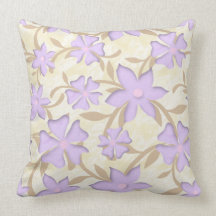 Lavender och Guld Flower Mönster