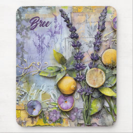 Lavender och Lemons Watercolor Musmatta