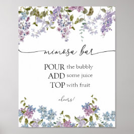 Lavender och Lilacs Mimosa Pub Sign Poster