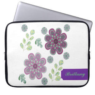 Lavender och Mint Abstrakt Laptop sleeve
