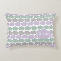Lavender och Mint Clound Pillow for Girl