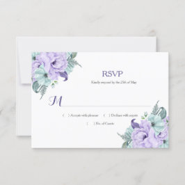 Lavender och Mint Watercolor Peonies OSA Kort