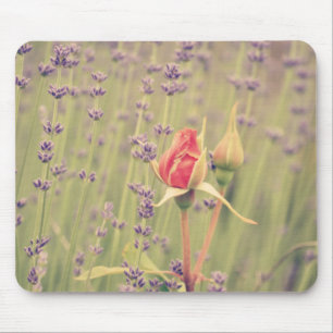 Lavender och Ro Flowers Musmatta