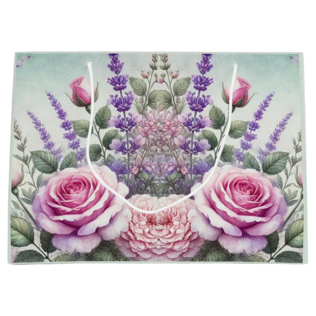 Lavender och Ro Garden Gift Bag (Framsidan)