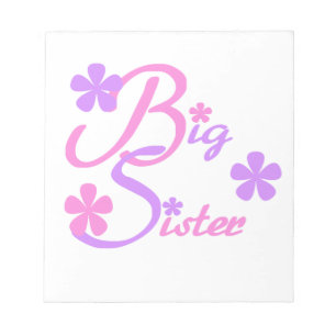 Lavender och Rosa Big Sister-presenter Anteckningsblock