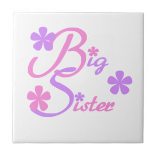 Lavender och Rosa Big Sister-presenter Kakelplatta