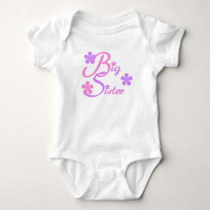 Lavender och Rosa Big Sister Tee Shirt