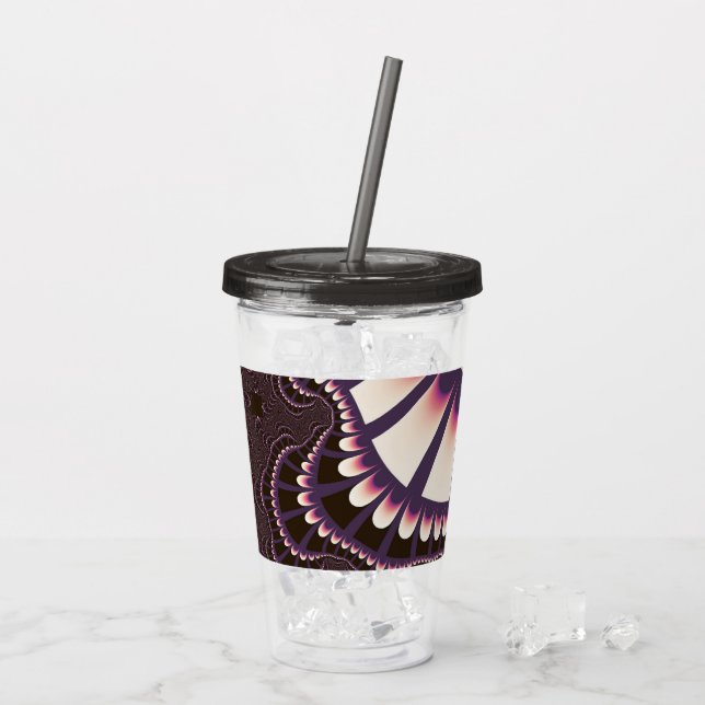 Lavender och Rosa Remix Take Away Mugg (Baksida Ice)