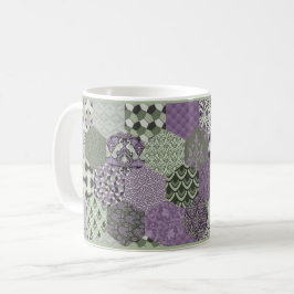 Lavender och Sage Patchwork Coffee Mugg