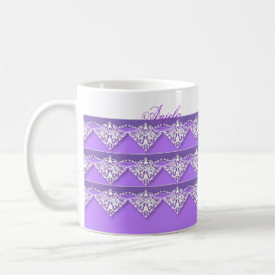 Lavender och Snöre mugg