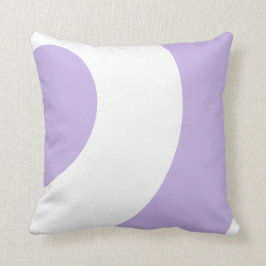 Lavender och White Kudde