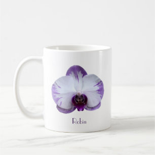 Lavender och White Orchid Coffee Mugg