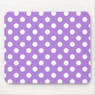 Lavender och White Polka dots Musmatta