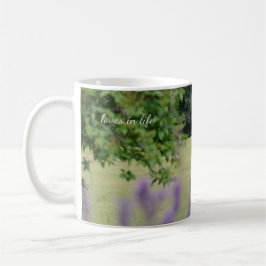 Lavender & Old Wooden Sailboat Kaffemugg