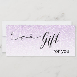 *~* Lavender Ombre Glitter Trendig Pastel Gift Car