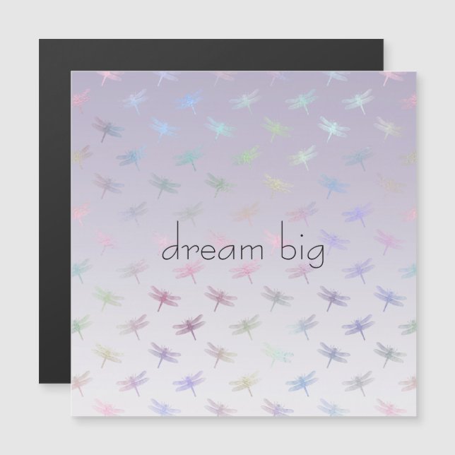 Lavender Ombre Rainbow Dragonflies (Fram/baksida)