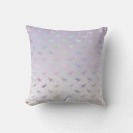 Lavender Ombre Rainbow Dragonflies Kudde