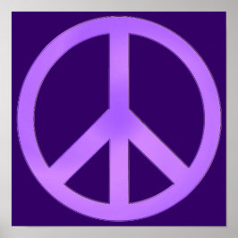 Lavender på Fredsteckenet för Lila av Mörk Poster