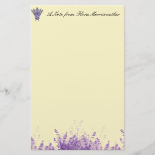 Lavender på parker brevpapper