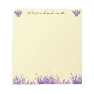 Lavender på Personligen Parchment Anteckningsblock