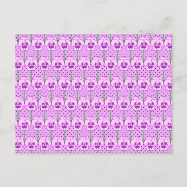 Lavender-paneler - tapet mönster vykort (Framsida)