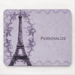 Lavender Paris Grunge Mousepad Musmatta