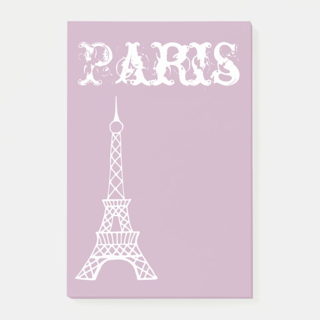 Lavender Paris Post IT Notes Post-it Block (Framsida)