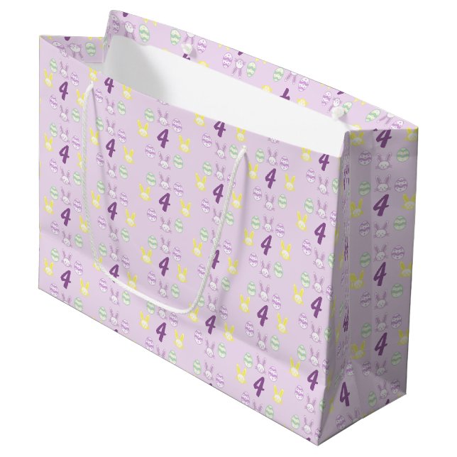Lavender Påsk 4e födelsedagen (Framsidan Vinklad)