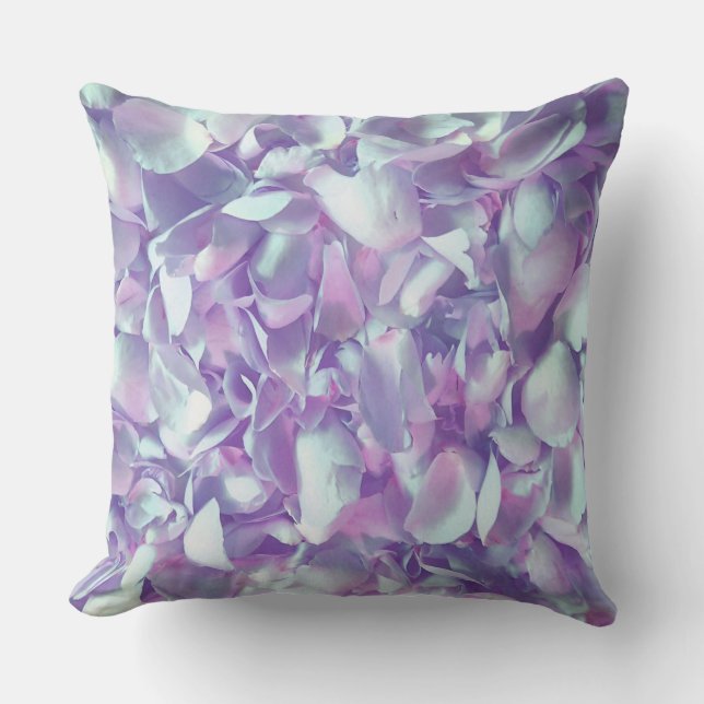 Lavender Pastel Petals Kudde (Framsida)