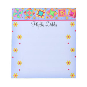 Lavender Patchwork Quilt Block Art