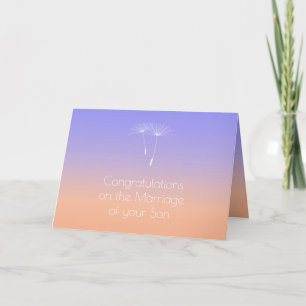 Lavender Peach Parents of Bride Grattiss Kort